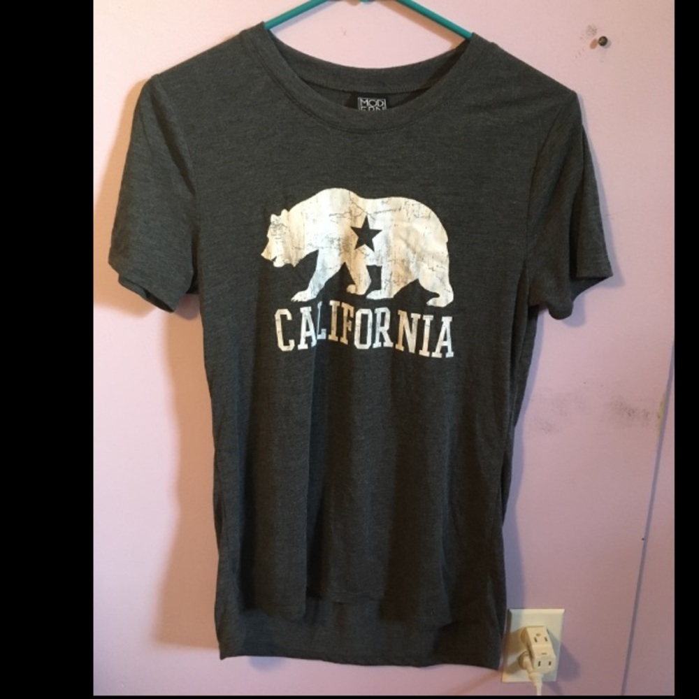 Grey Modern lux California t-shirt